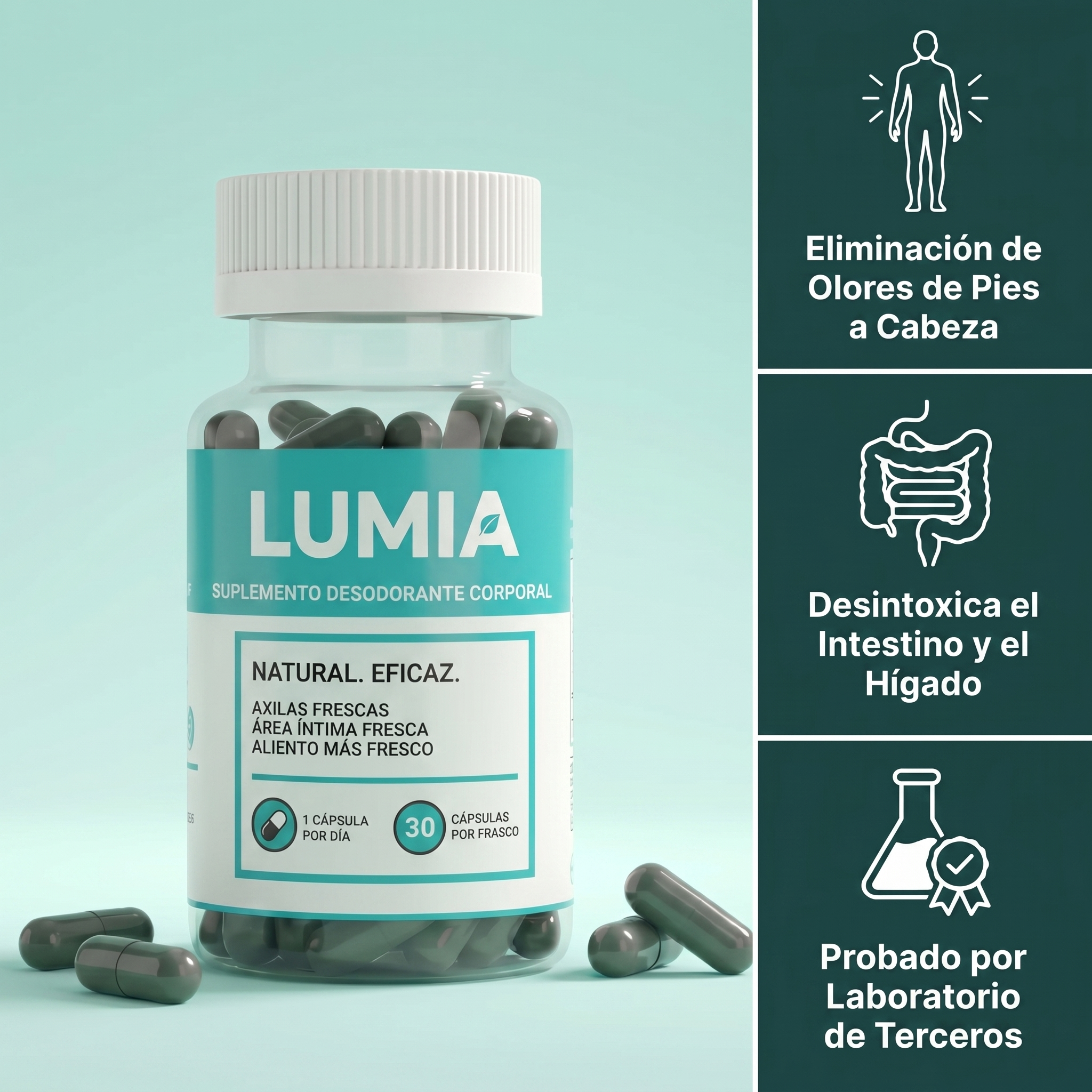 LUMIA™ Desodorante en Cápsulas